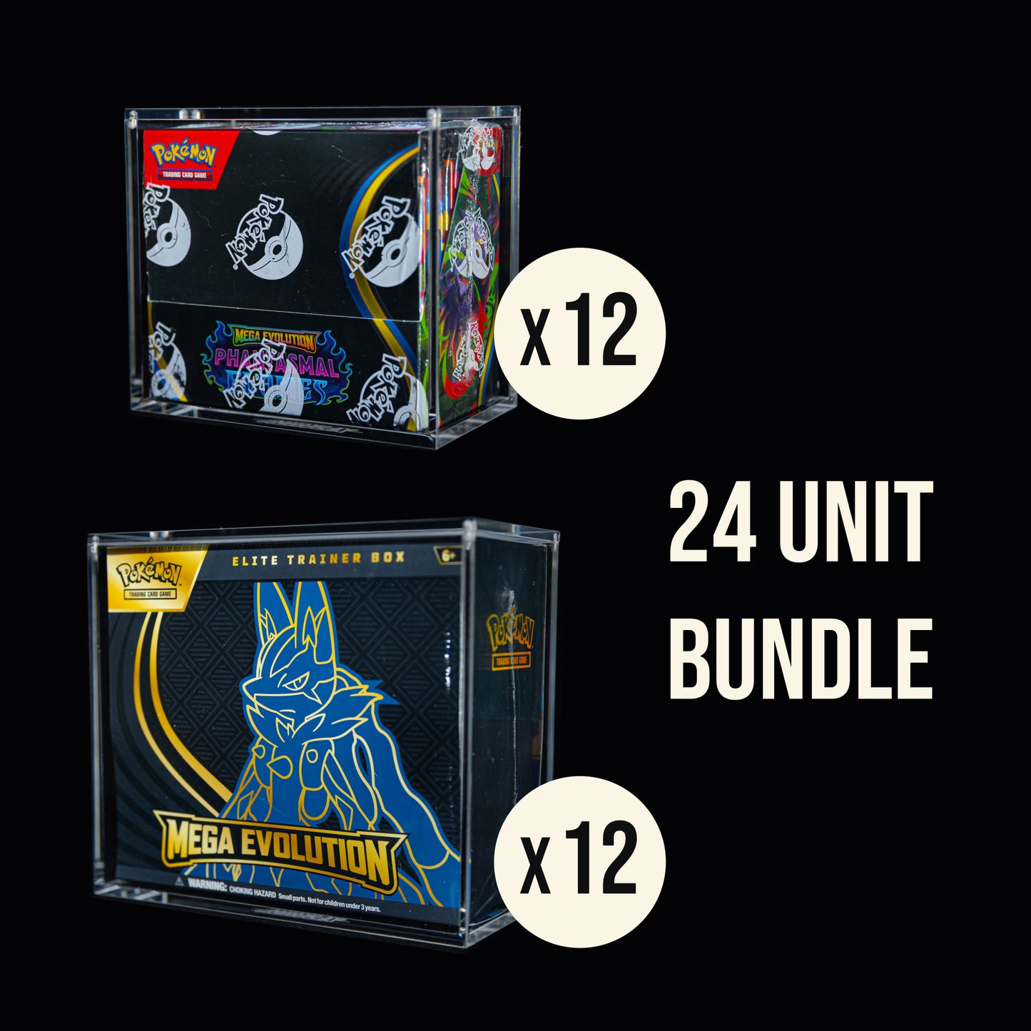 Pokémon BB + ETB Bundle Acrylic Case (24 Units)