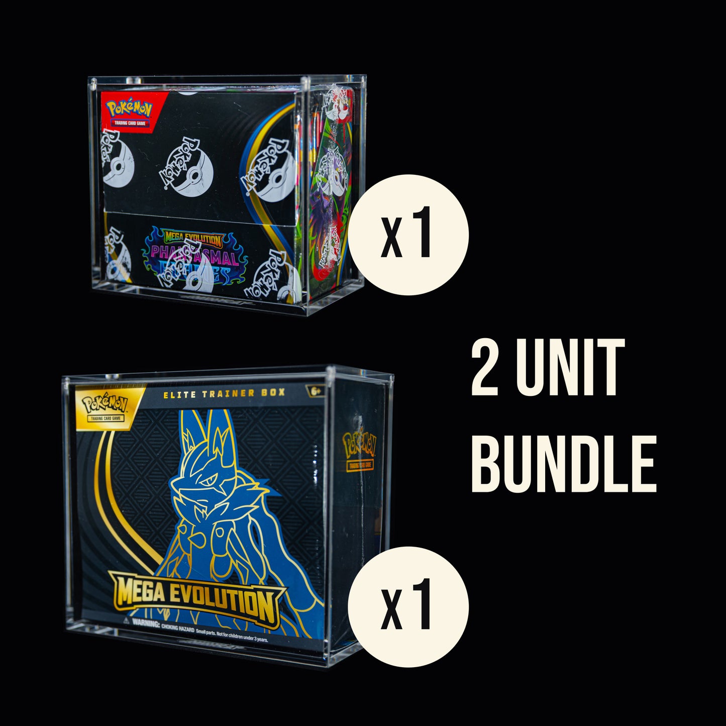 Pokémon BB + ETB Bundle Acrylic Case (2 Units)