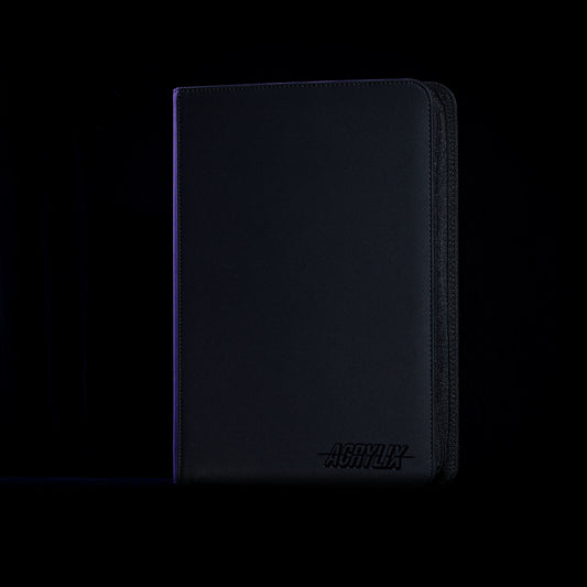 9 Pocket Zip Binder - Black