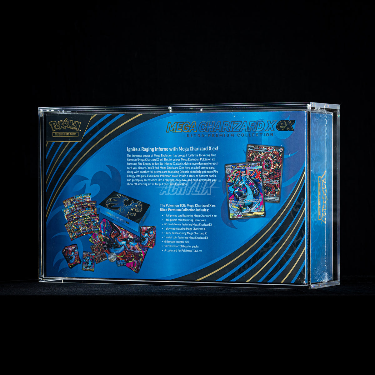 Pokémon Mega Charizard X Ultra Premium Collection (2025) Acrylic Case