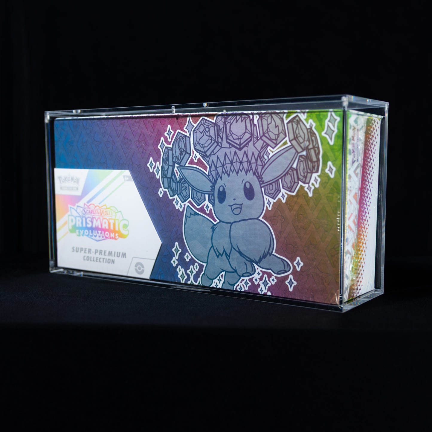 Pokémon Prismatic Evolutions Special Premium Collection Acrylic Case
