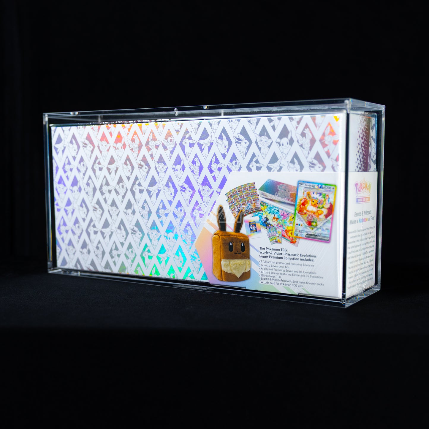 prismatic evolutions booster box case Pokémon Prismatic Evolutions SPC Acrylic Case