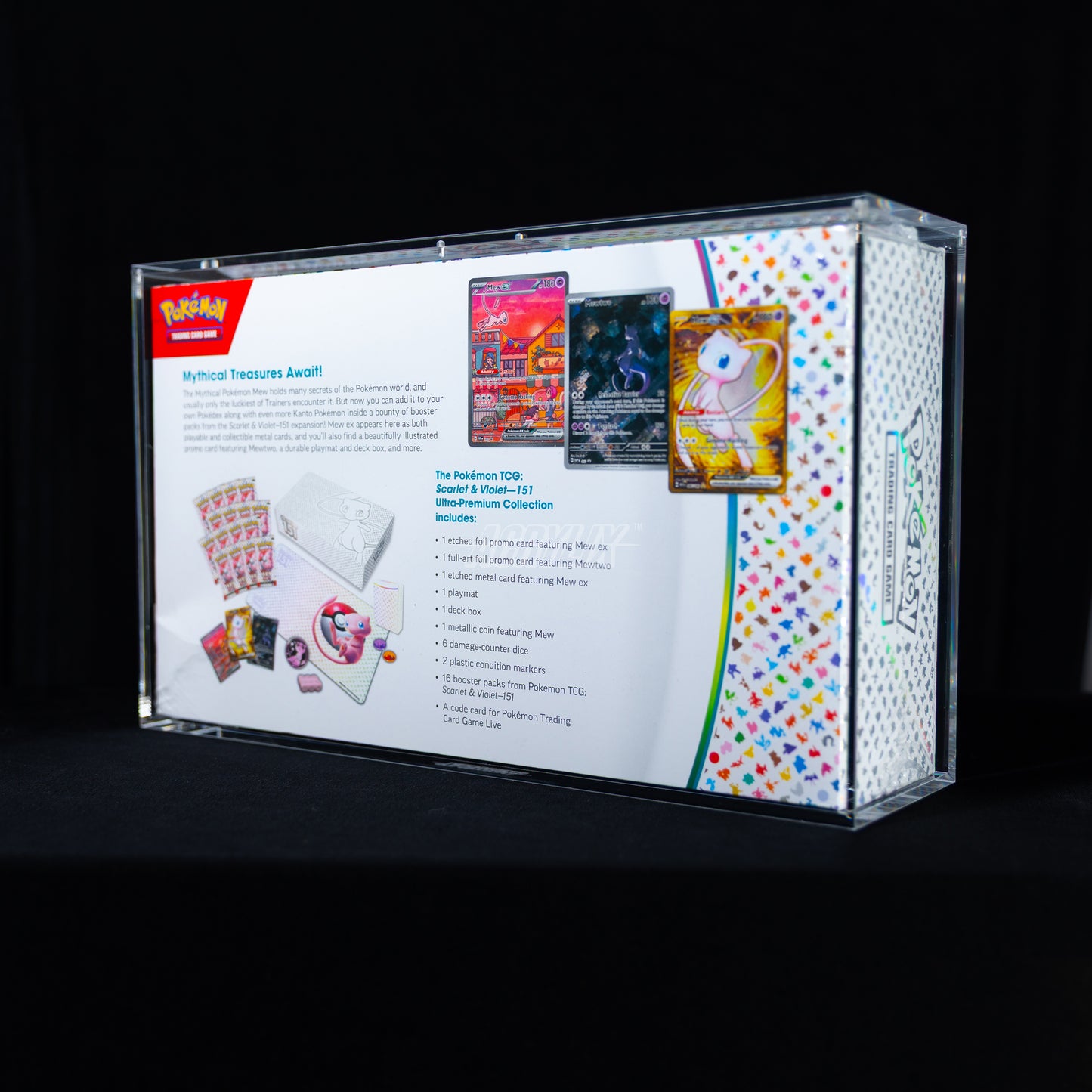 pokemon 151 ultra premium booster box Pokémon 151 UPC Acrylic Case