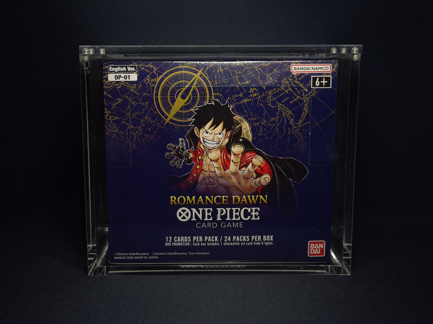 One Piece Booster Box Acrylic Case (OP-01, OP-02, OP-03)