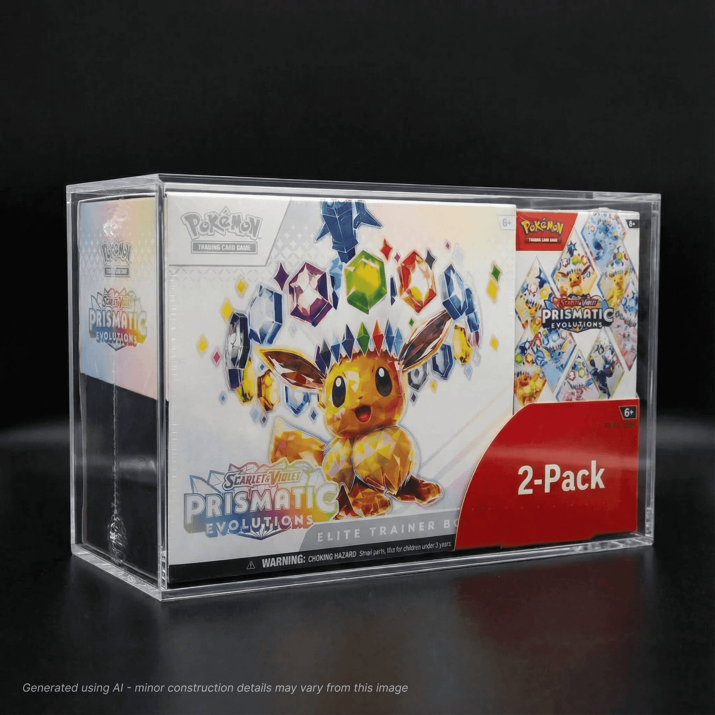 Pokémon Prismatic Evolutions Costco Bundle Acrylic Case