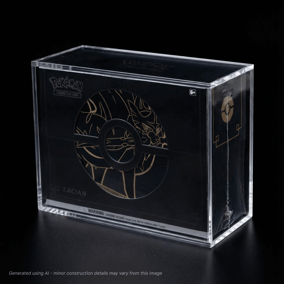 Pokémon ETB Plus Acrylic Case | Crystal Clear Display – Acrylix