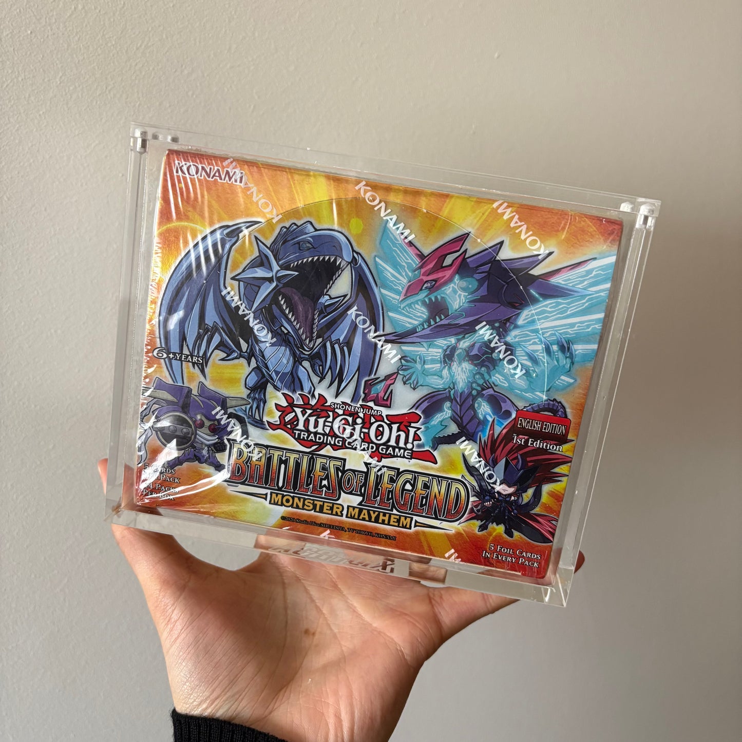 Yu-Gi-Oh English Booster Box (Slim) Acrylic Case