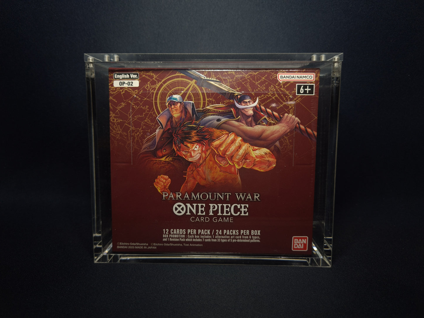 One Piece Booster Box Acrylic Case (OP-01, OP-02, OP-03)